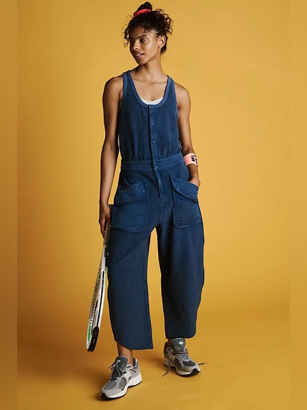 Free People Timko Onesie in Blue